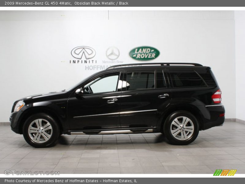 Obsidian Black Metallic / Black 2009 Mercedes-Benz GL 450 4Matic