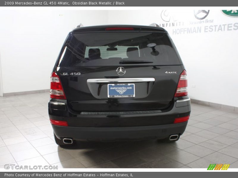 Obsidian Black Metallic / Black 2009 Mercedes-Benz GL 450 4Matic