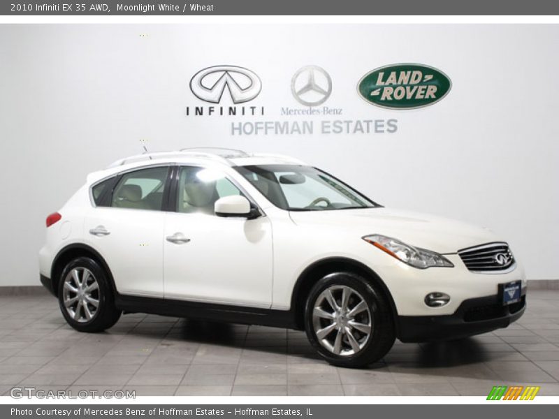 Moonlight White / Wheat 2010 Infiniti EX 35 AWD