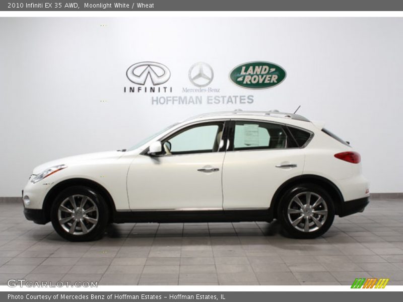 Moonlight White / Wheat 2010 Infiniti EX 35 AWD
