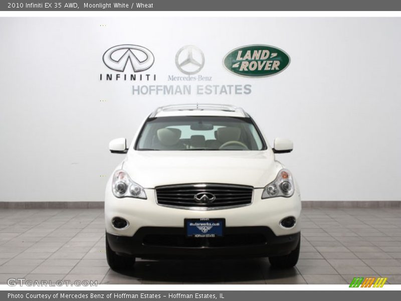 Moonlight White / Wheat 2010 Infiniti EX 35 AWD
