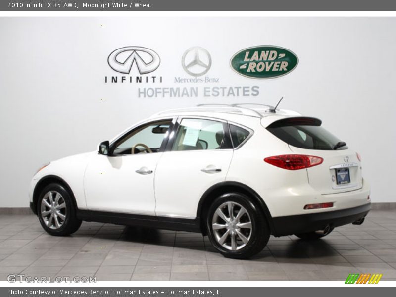 Moonlight White / Wheat 2010 Infiniti EX 35 AWD