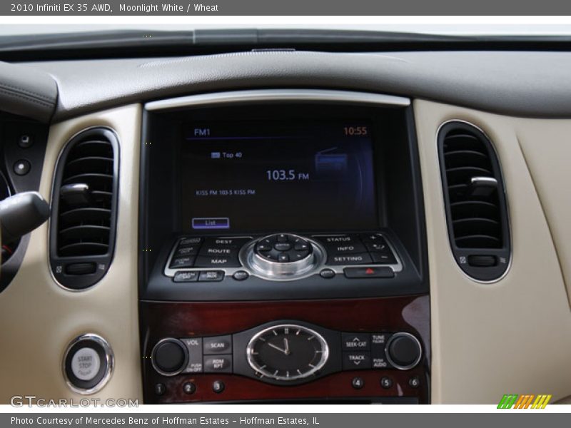 Moonlight White / Wheat 2010 Infiniti EX 35 AWD