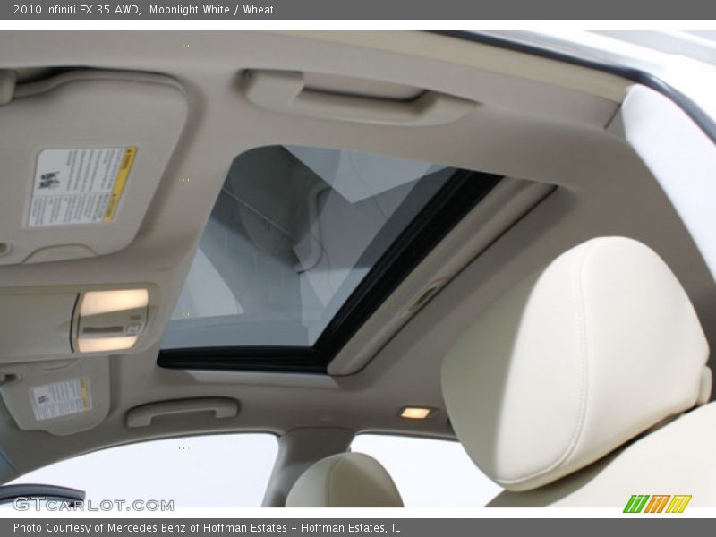 Moonlight White / Wheat 2010 Infiniti EX 35 AWD