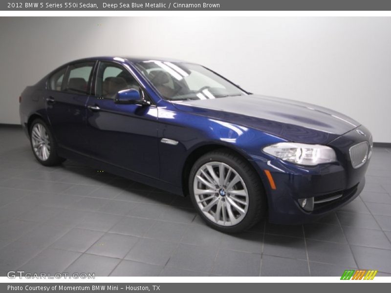 Front 3/4 View of 2012 5 Series 550i Sedan