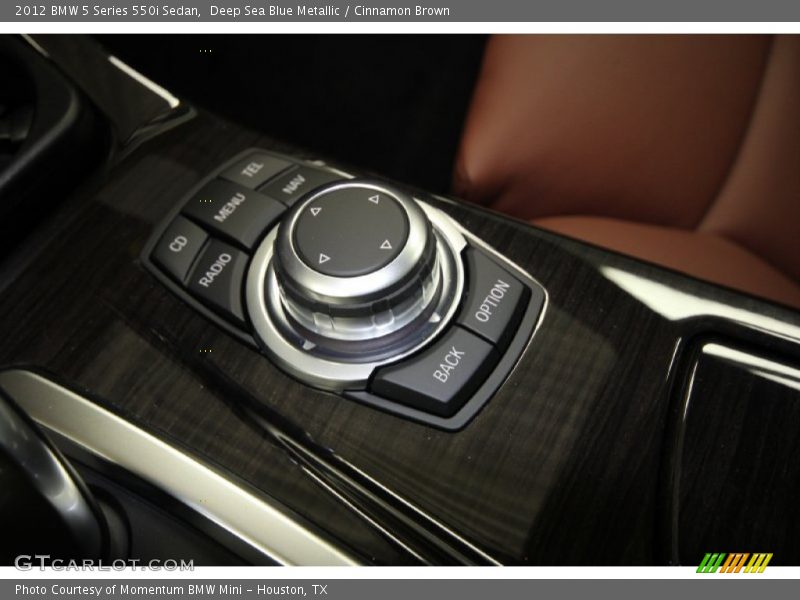 Deep Sea Blue Metallic / Cinnamon Brown 2012 BMW 5 Series 550i Sedan