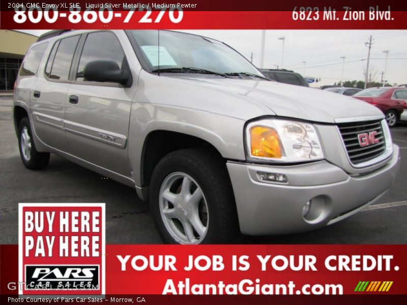 Liquid Silver Metallic / Medium Pewter 2004 GMC Envoy XL SLE