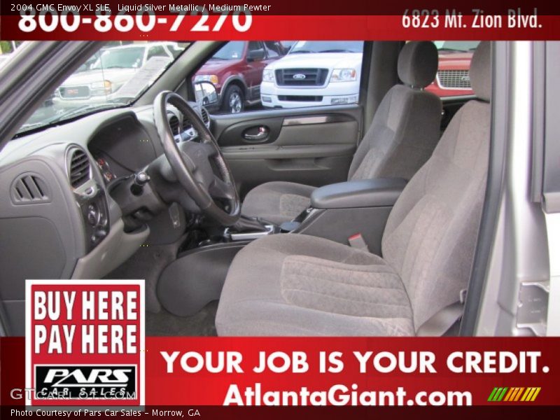 Liquid Silver Metallic / Medium Pewter 2004 GMC Envoy XL SLE