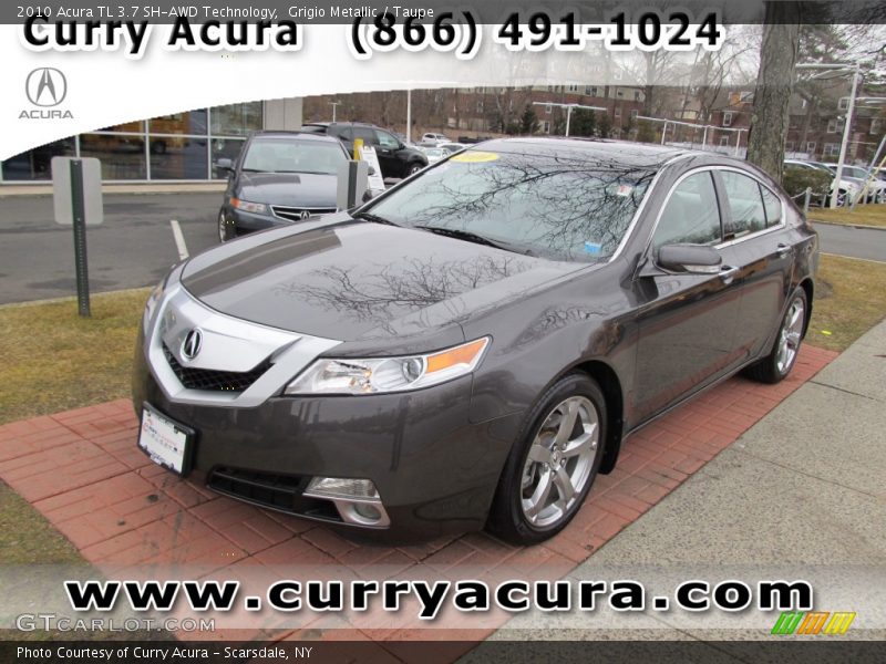 Grigio Metallic / Taupe 2010 Acura TL 3.7 SH-AWD Technology
