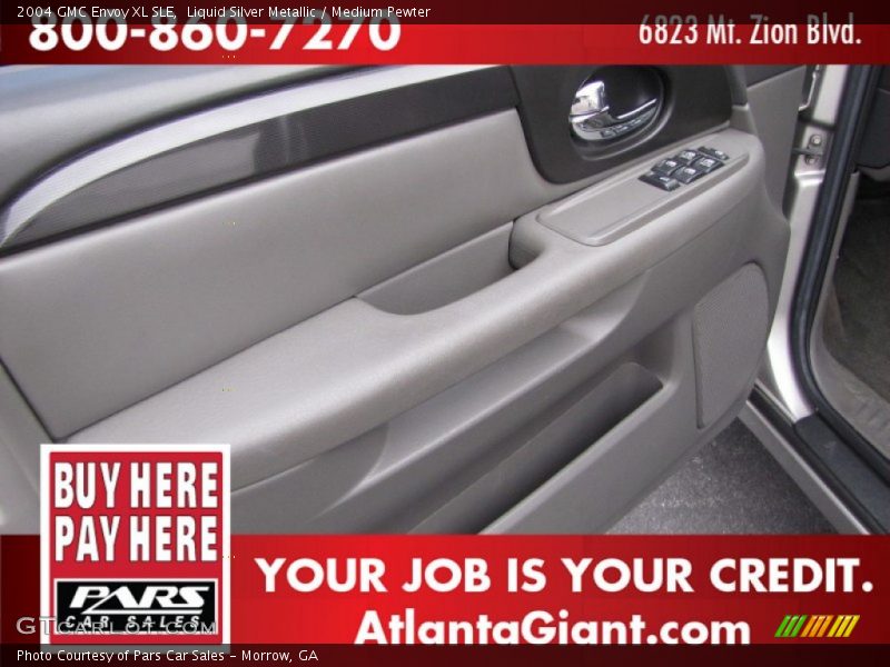 Liquid Silver Metallic / Medium Pewter 2004 GMC Envoy XL SLE