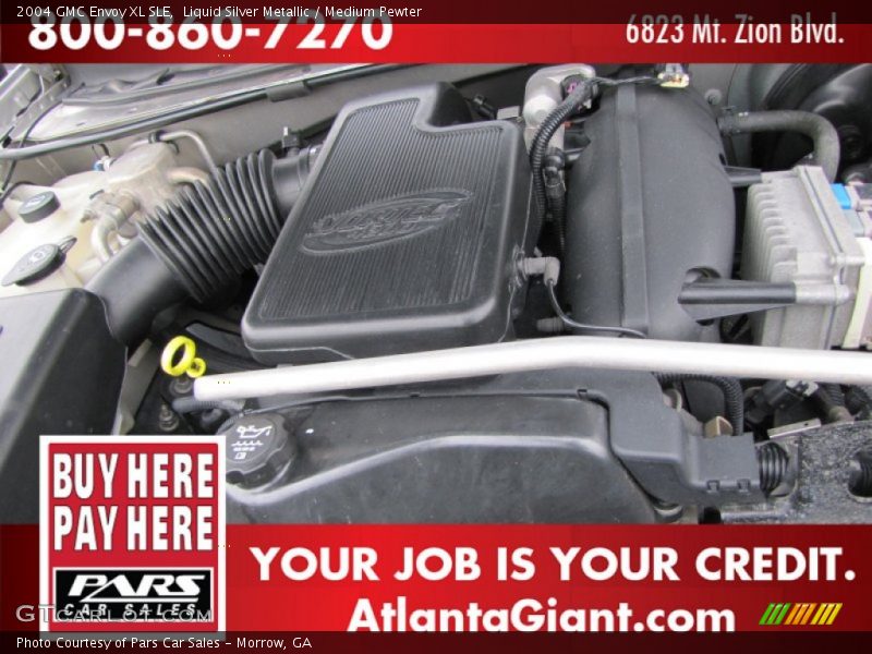 Liquid Silver Metallic / Medium Pewter 2004 GMC Envoy XL SLE
