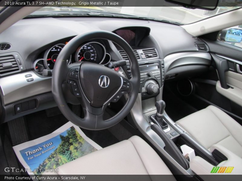 Grigio Metallic / Taupe 2010 Acura TL 3.7 SH-AWD Technology