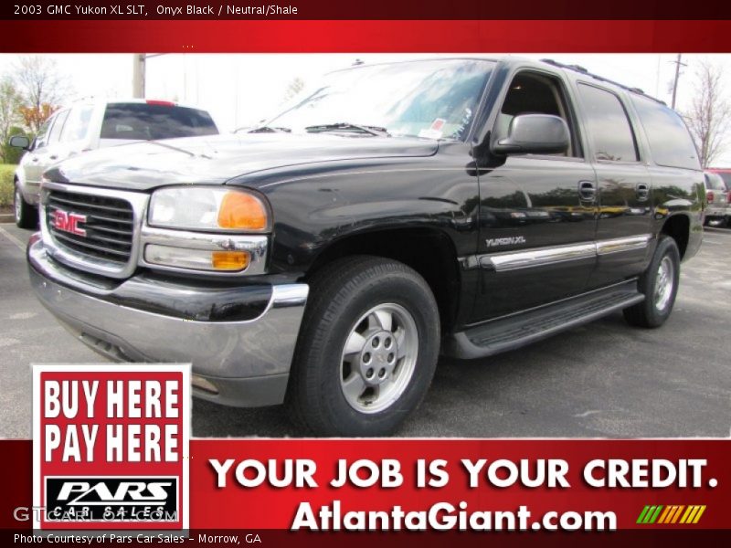 Onyx Black / Neutral/Shale 2003 GMC Yukon XL SLT