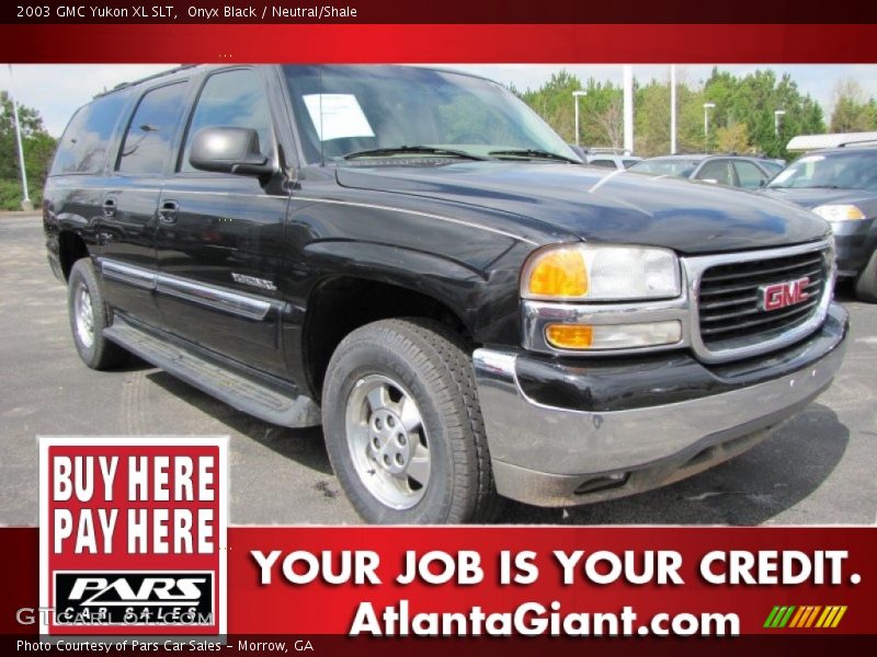 Onyx Black / Neutral/Shale 2003 GMC Yukon XL SLT