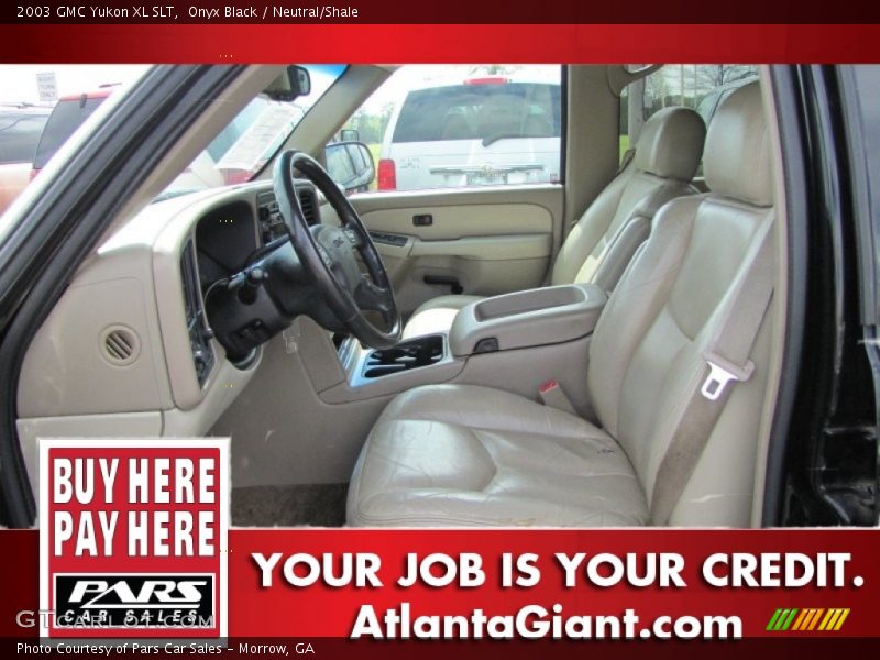 Onyx Black / Neutral/Shale 2003 GMC Yukon XL SLT