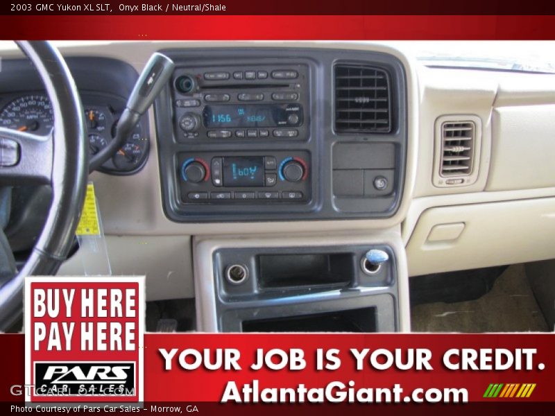 Onyx Black / Neutral/Shale 2003 GMC Yukon XL SLT