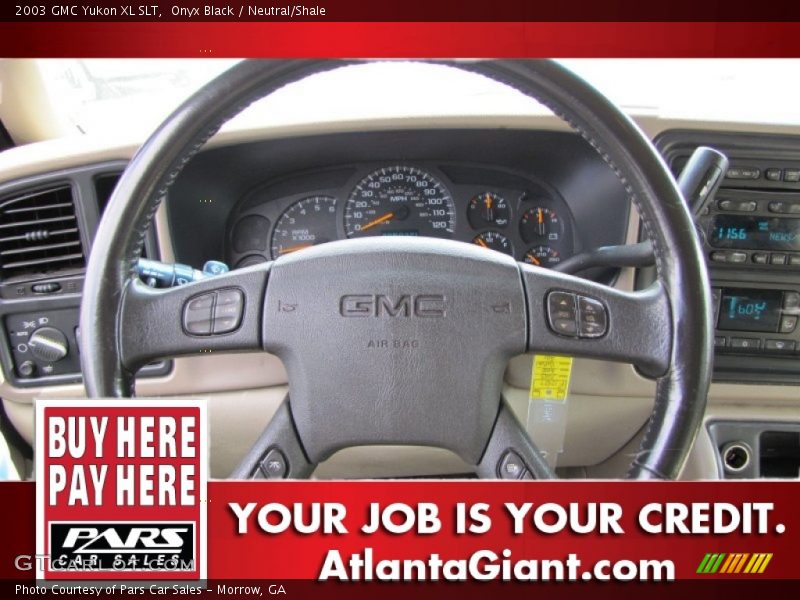 Onyx Black / Neutral/Shale 2003 GMC Yukon XL SLT