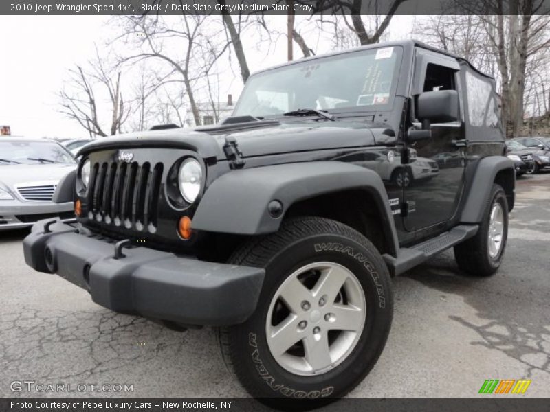 Black / Dark Slate Gray/Medium Slate Gray 2010 Jeep Wrangler Sport 4x4