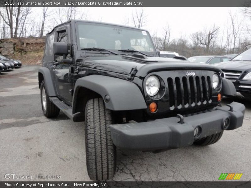 Black / Dark Slate Gray/Medium Slate Gray 2010 Jeep Wrangler Sport 4x4