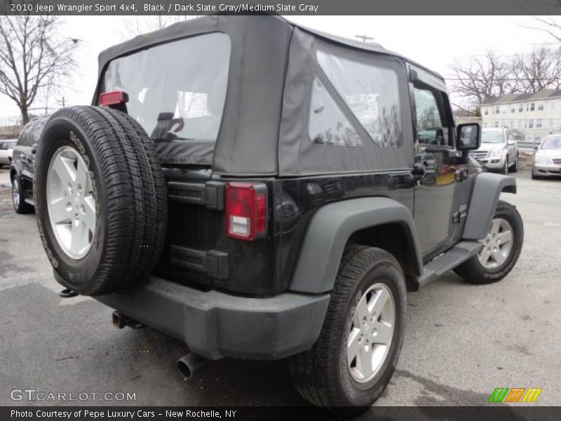 Black / Dark Slate Gray/Medium Slate Gray 2010 Jeep Wrangler Sport 4x4