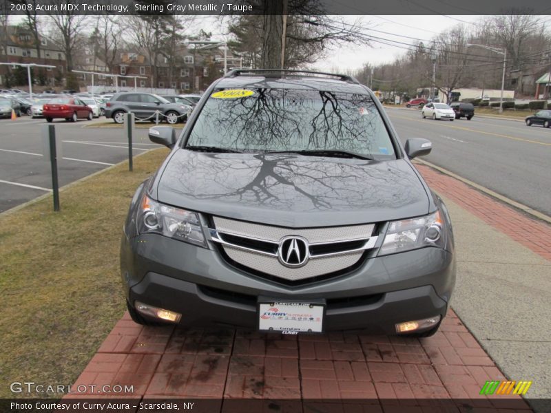 Sterling Gray Metallic / Taupe 2008 Acura MDX Technology