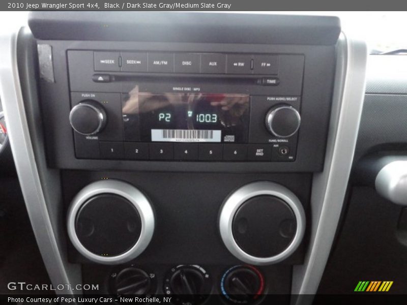 Black / Dark Slate Gray/Medium Slate Gray 2010 Jeep Wrangler Sport 4x4