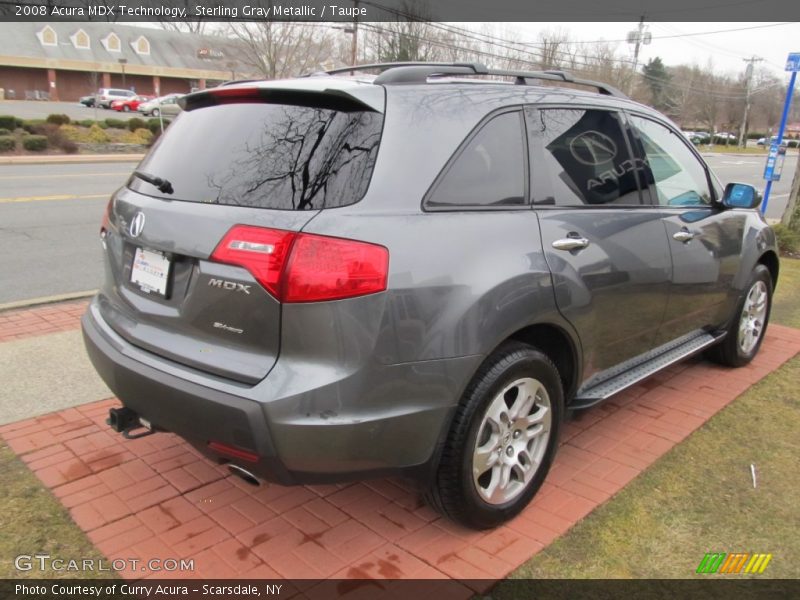 Sterling Gray Metallic / Taupe 2008 Acura MDX Technology