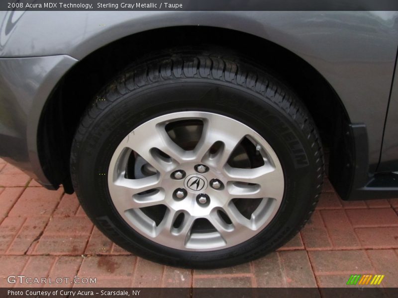 Sterling Gray Metallic / Taupe 2008 Acura MDX Technology