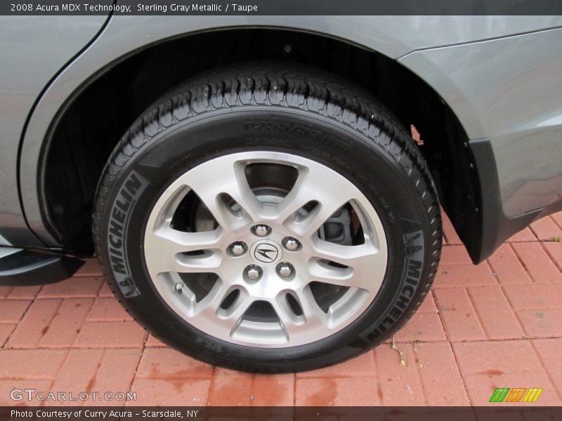 Sterling Gray Metallic / Taupe 2008 Acura MDX Technology