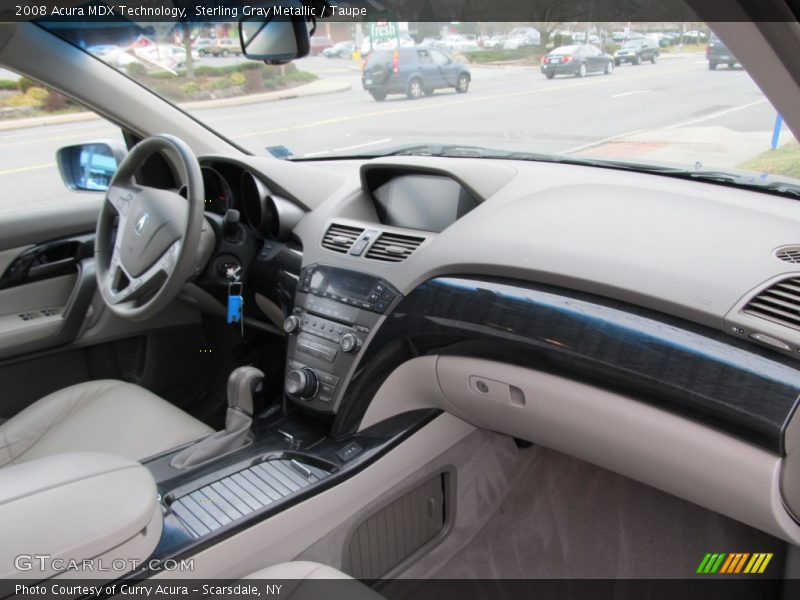 Sterling Gray Metallic / Taupe 2008 Acura MDX Technology