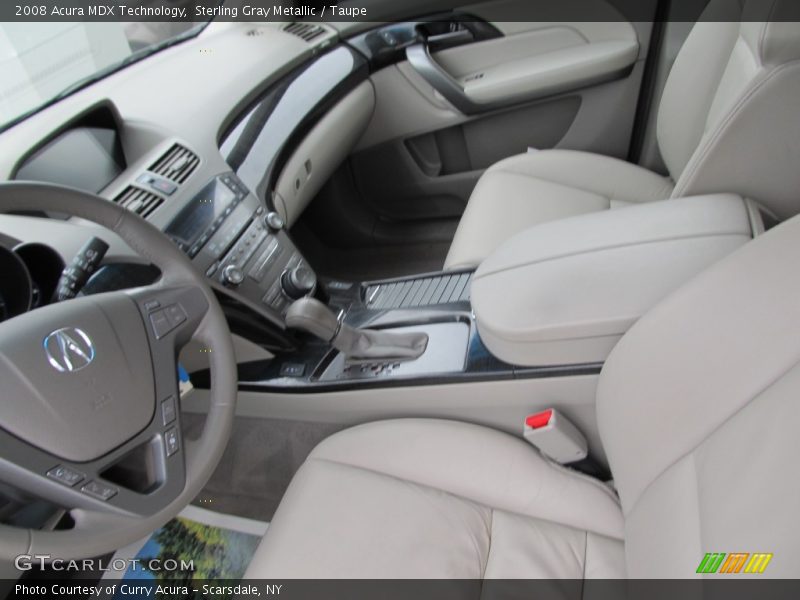 Sterling Gray Metallic / Taupe 2008 Acura MDX Technology