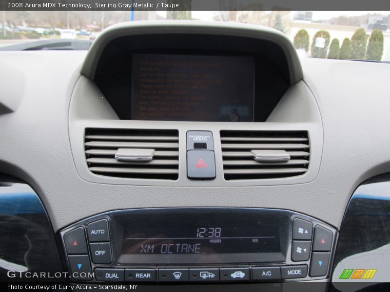 Sterling Gray Metallic / Taupe 2008 Acura MDX Technology