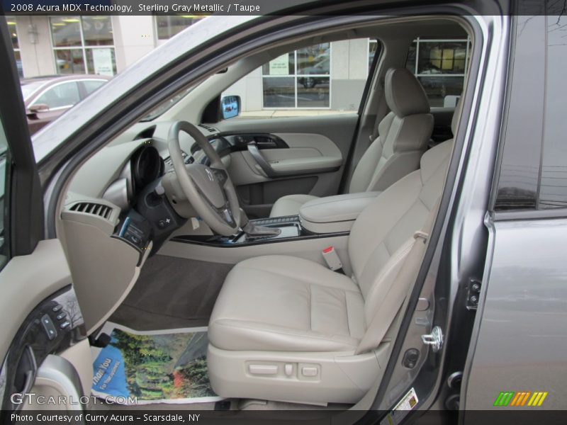 Sterling Gray Metallic / Taupe 2008 Acura MDX Technology