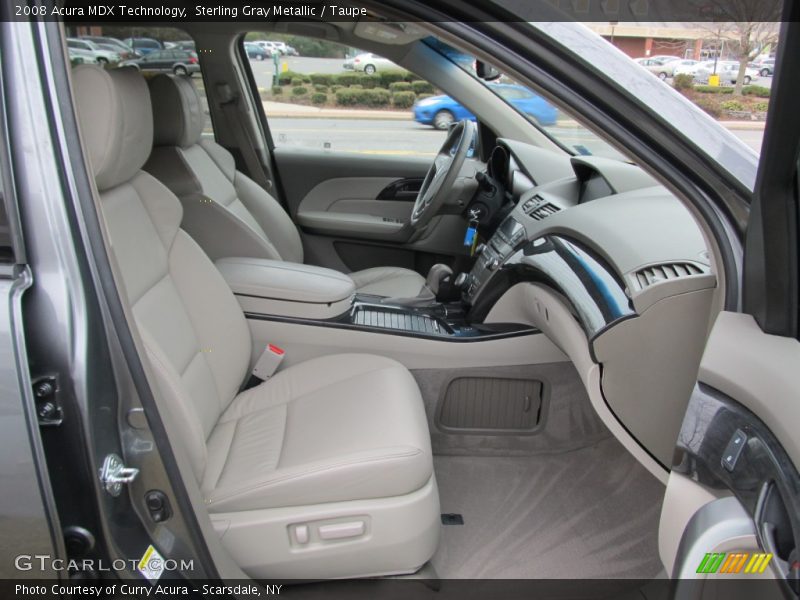Sterling Gray Metallic / Taupe 2008 Acura MDX Technology