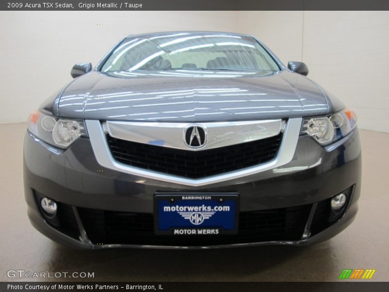 Grigio Metallic / Taupe 2009 Acura TSX Sedan