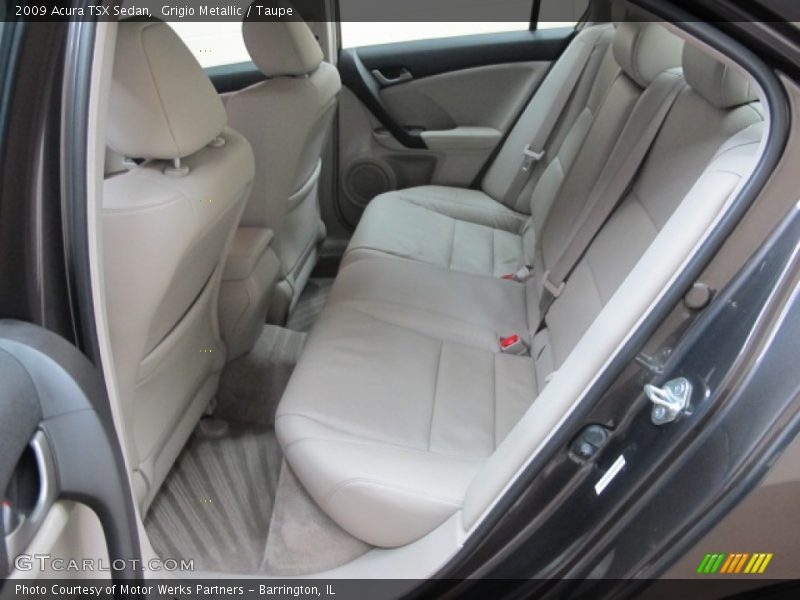 Rear Seat of 2009 TSX Sedan