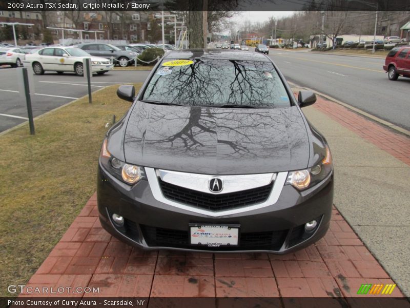 Grigio Metallic / Ebony 2009 Acura TSX Sedan