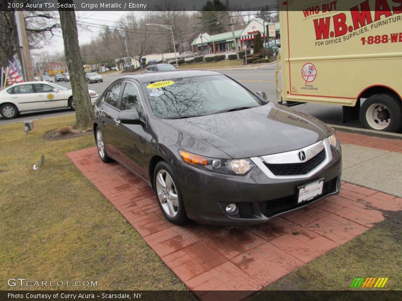 Grigio Metallic / Ebony 2009 Acura TSX Sedan