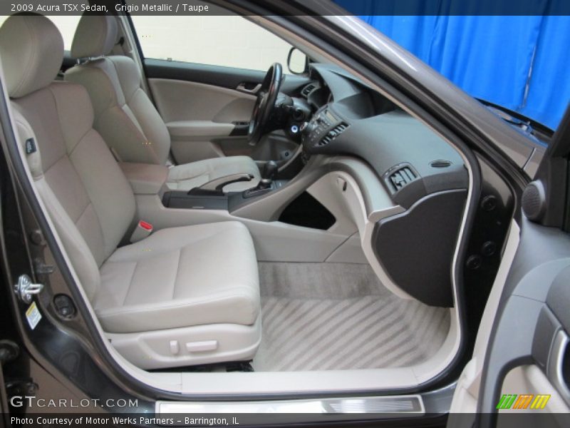 Grigio Metallic / Taupe 2009 Acura TSX Sedan