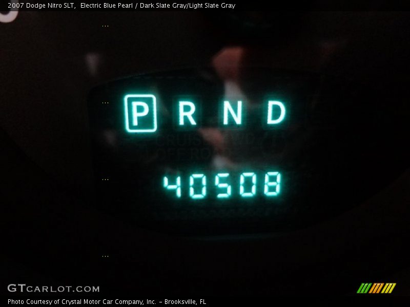 Electric Blue Pearl / Dark Slate Gray/Light Slate Gray 2007 Dodge Nitro SLT
