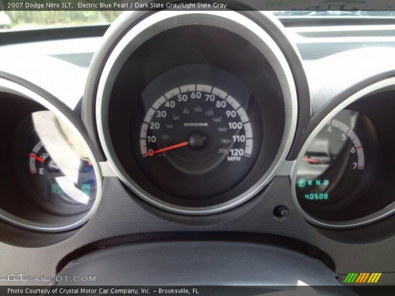Electric Blue Pearl / Dark Slate Gray/Light Slate Gray 2007 Dodge Nitro SLT