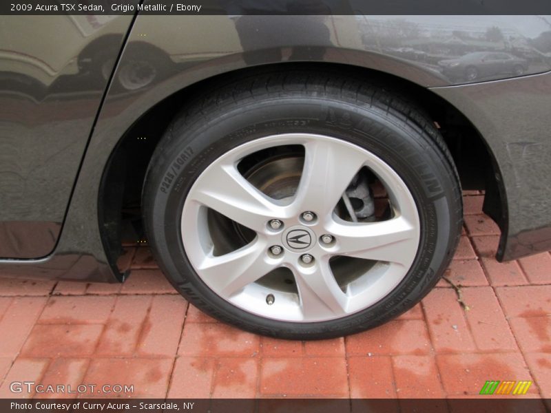 Grigio Metallic / Ebony 2009 Acura TSX Sedan