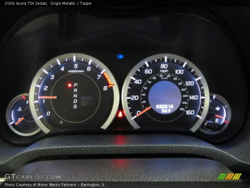  2009 TSX Sedan Sedan Gauges