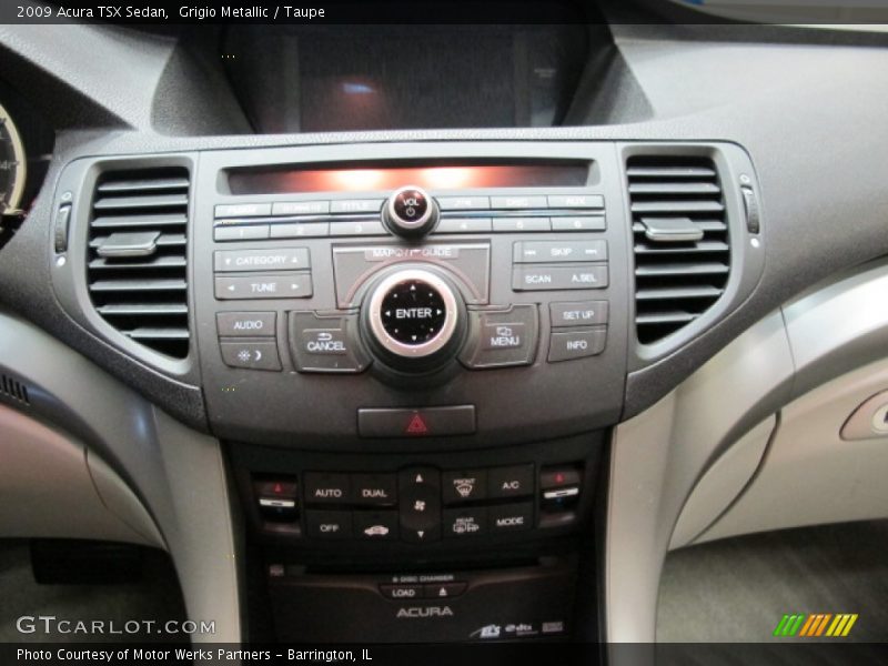Grigio Metallic / Taupe 2009 Acura TSX Sedan