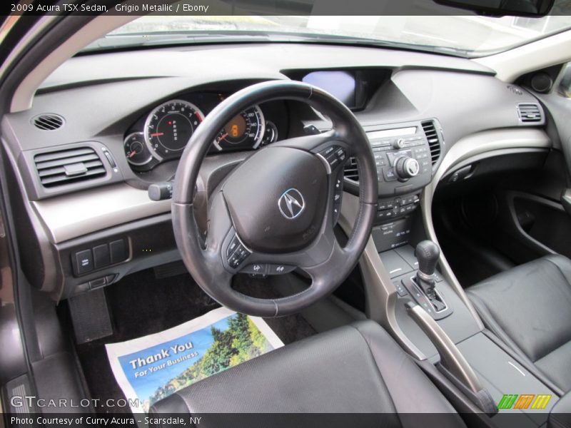 Grigio Metallic / Ebony 2009 Acura TSX Sedan