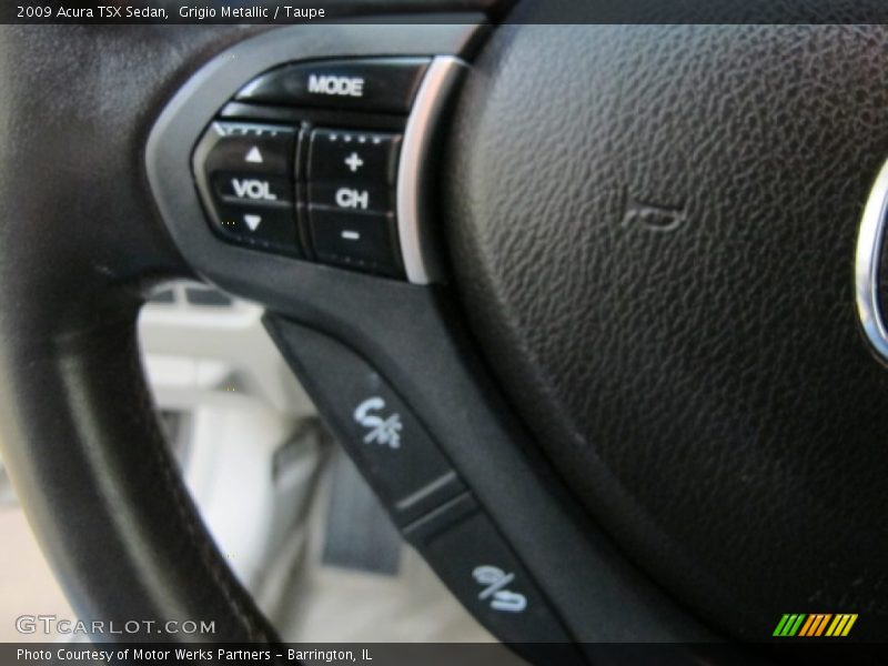 Grigio Metallic / Taupe 2009 Acura TSX Sedan