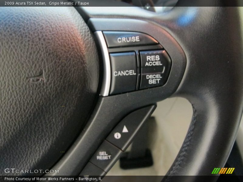 Grigio Metallic / Taupe 2009 Acura TSX Sedan