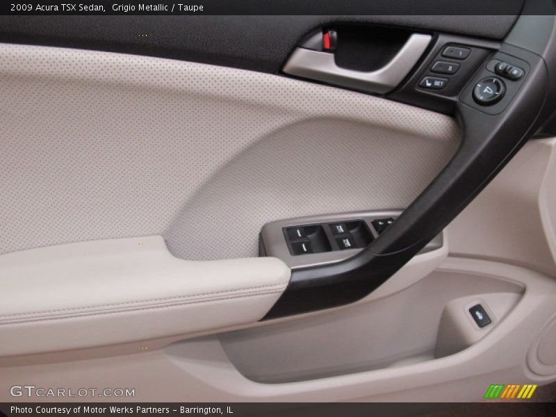 Grigio Metallic / Taupe 2009 Acura TSX Sedan