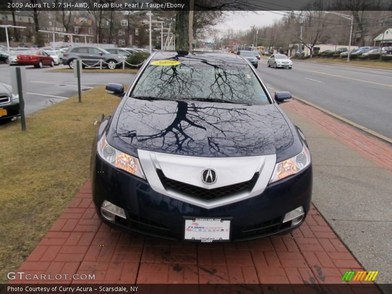 Royal Blue Pearl / Taupe/Ebony 2009 Acura TL 3.7 SH-AWD