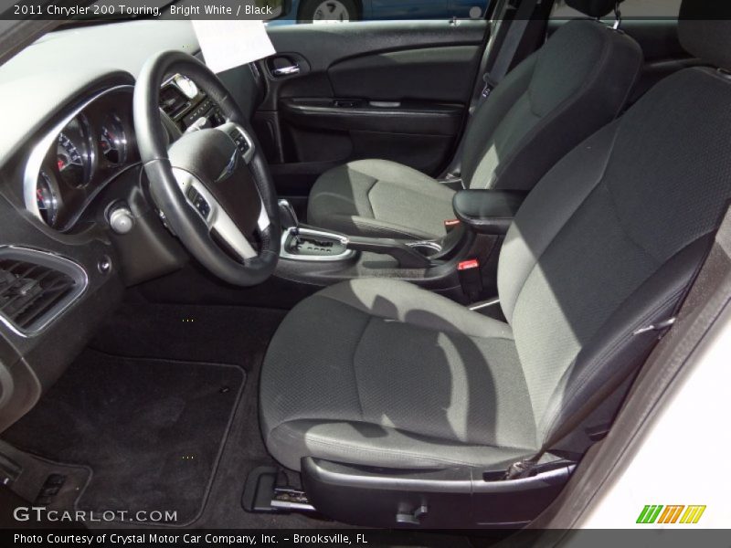Bright White / Black 2011 Chrysler 200 Touring